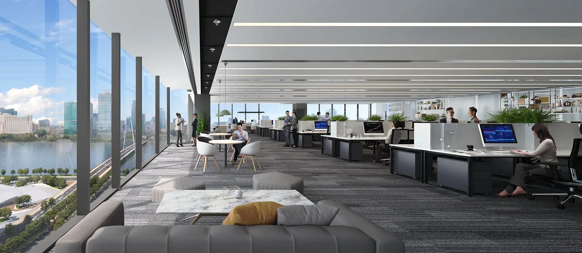 The high-end office building