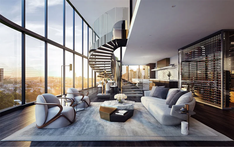 Thiết kế cơ bản của một căn Penthouse