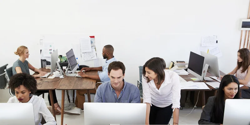không gian hot desking