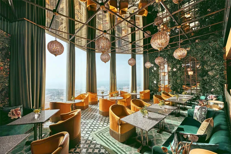 Khu ẩm thực trong dubai burj khalifa